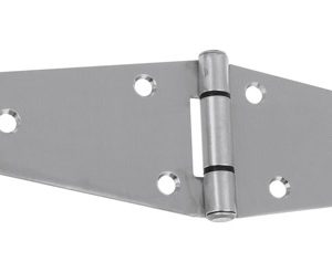 National Hardware 8 in. L Stainless Steel Stainless Steel Heavy Duty Strap Hinge 1 pk