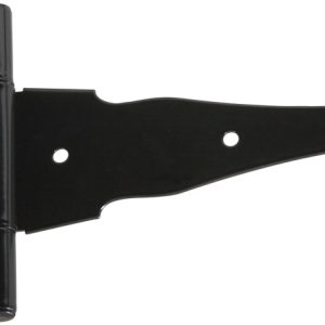 National Hardware 5.5 in. W X 8 in. L Black Steel Ornamental T Hinge 1 pk