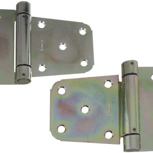 National Hardware 3-1/2 in. L Zinc-Plated Steel Extra Heavy Auto-Close Gate Hinge Set 1 pk
