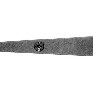 Acorn 6-1/2 in. L Black Strap Hinge 2 pk
