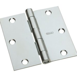 National Hardware 3 in. L Zinc-Plated Door Hinge 1 pk