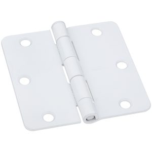 National Hardware 3.5 in. L White Door Hinge 3 pk