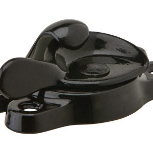 Ives Black Aluminum Window Lock 1 pk