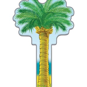 Lucky Line Key Shapes Palm Tree House Key Blank Double For Kwikset KW1/11