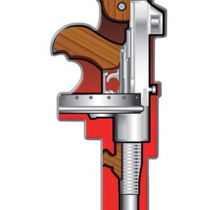 Lucky Line Key Shapes Tommy Gun House Key Blank Double For Kwikset KW1/11