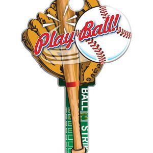 Lucky Line Key Shapes Baseball House Key Blank Double For Kwikset KW1/11