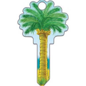 Lucky Line Key Shapes Palm Tree House Key Blank Double