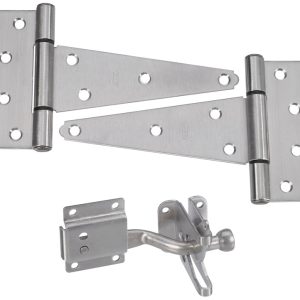 National Hardware Silver Stainless Steel Gate Hardware Kit 1 pk