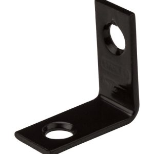 National Hardware 1 in. H X 0.5 in. W X 0.07 in. D Black Steel Inside Corner Brace