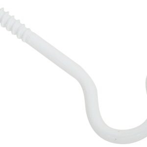 National Hardware 2.5 in. L White Steel Ceiling Hook 25 lb. cap. 1 pk