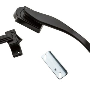 National Hardware Black Zinc Lever Latches 1 pk