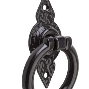 National Hardware 4-21/32 in. L Black Steel Ring Pull
