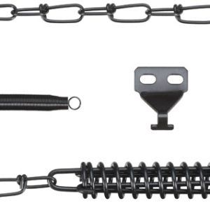 National Hardware Steel Matte Brass/Black Door Stop Mounts to door