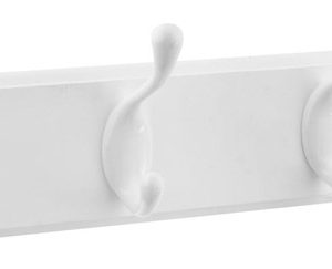 National Hardware White Wood 18 in. L Hook Rack 1 pk