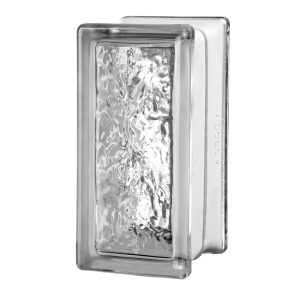 Seves Cortina 8 in. H X 4 in. W X 4 in. D Ice Glass Block