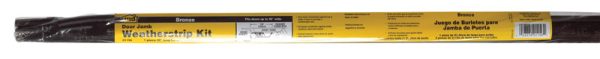 M-D Bronze Aluminum Weatherstrip Set For Door Jambs