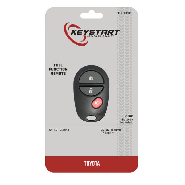 KeyStart Renewal KitAdvanced Remote Automotive Key FOB Shell TOY001H Double For Toyota