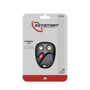 KeyStart Renewal KitAdvanced Remote Automotive Replacement Key CP033 Double For GM