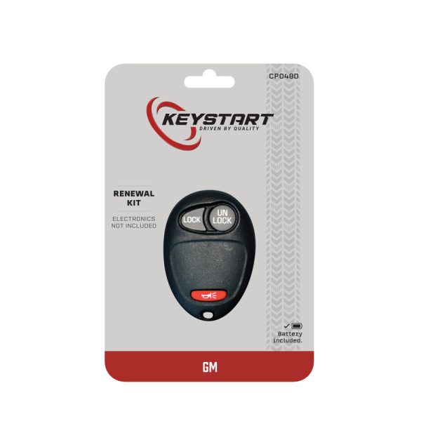 KeyStart Renewal KitAdvanced Remote Automotive Replacement Key CP048 Double For GM