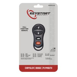 KeyStart Self Programmable Remote Automotive Replacement Key MOP014 Double For Mopar