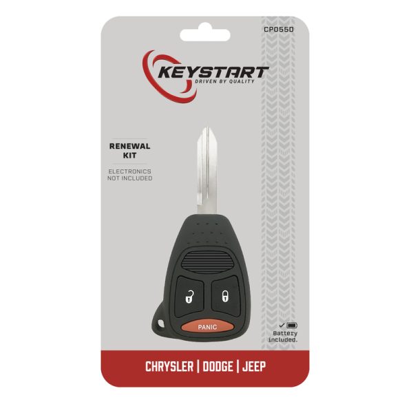KeyStart Renewal KitAdvanced Remote Automotive Replacement Key CP055 Double For Mopar