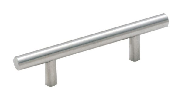 Amerock Bar Pull 3 in. Sterling Nickel Silver 1 pk