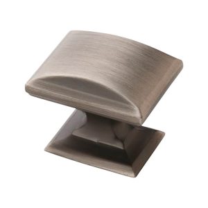 Amerock Candler Rectangle Cabinet Knob 1-1/8 in. Antique Silver 1 pk