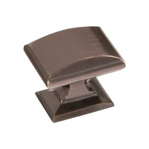 Amerock Candler Rectangle Cabinet Knob 1-1/8 in. Gunmetal 1 pk