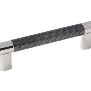 Amerock Esquire Collection Pull Polished Nickel/Gunmetal 1 pk