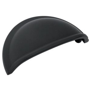 Amerock Cup Pull Collection Pull Matte Black 1 pk