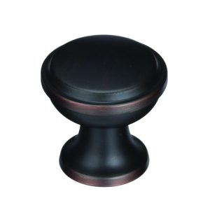 Amerock Westerly Collection Round Cabinet Knob 1-3/16 in. D 1-3/16 in. Oil Rubbed Bronze 1 pk