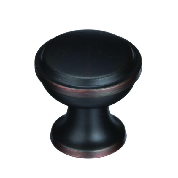 Amerock Westerly Collection Round Cabinet Knob 1-3/16 in. D 1-3/16 in. Oil Rubbed Bronze 1 pk