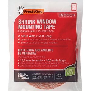 Frost King Clear Double-Sided Indoor and Outdoor Mounting Tape 1/2 in. W X 588 in. L