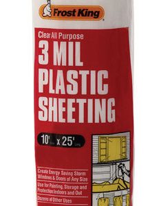 Frost King Plastic Sheeting 3 mil X 10 ft. W X 25 ft. L Plastic Clear
