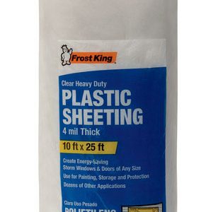 Frost King Plastic Sheeting 4 mil X 10  W X 25 ft. L Plastic Clear