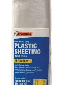 Frost King Plastic Sheeting 4 mil X 15 ft. W X 25 ft. L Plastic Clear