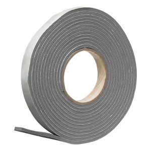 Frost King Charcoal Foam/Vinyl Weather Seal For Doors and Windows 17 ft. L X 0.19 in.