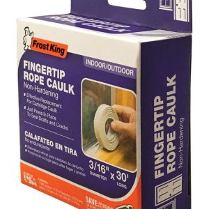 Frost King Gray Silicone Pliable Rope Caulk For Doors and Windows 30 ft. L X 3/16 in.