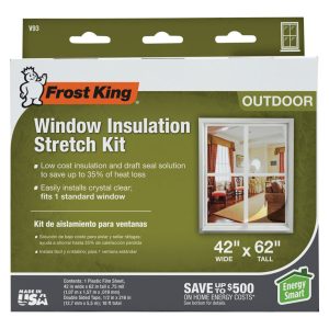 Frost King Clear Stretch Outdoor Window Film Insulator Kit 42 in. W X 62 in. L