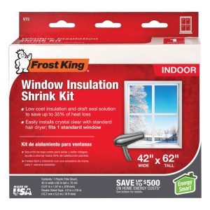 Frost King Clear Shrink Indoor Window Film Insulator Kit 42 in. W X 62 in. L