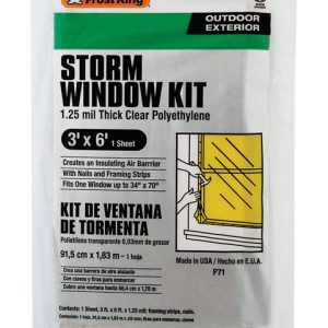 Frost King Clear Outdoor Storm Window Kit 36 in. W X 72 in. L