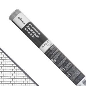 Saint-Gobain ADFORS 36 in. W X 25 ft. L Gray Aluminum Insect Screen Cloth