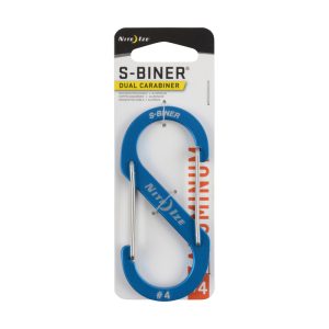Nite Ize S-Biner Aluminum Blue Dual Carabiner Key Chain