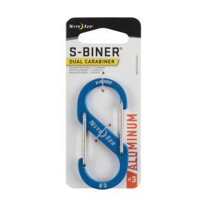 Nite Ize S-Biner Aluminum Blue Dual Carabiner Key Chain