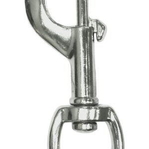 Baron 1 in. D X 4 in. L Nickel-Plated Steel Bolt Snap 110 lb