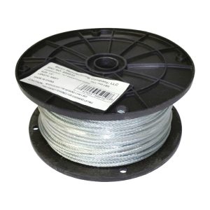 Baron Clear Vinyl Galvanized Steel 1/8 in. D X 500 ft. L Cable