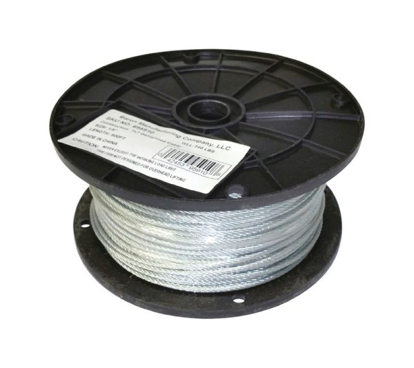 Baron Clear Vinyl Galvanized Steel 1/8 in. D X 500 ft. L Cable