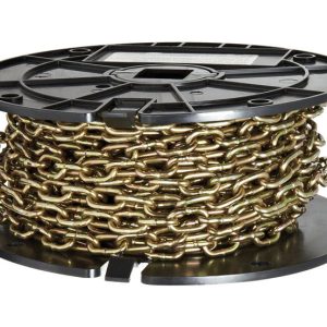 Baron 50 ft. Straight Link Steel Machine Chain 0.14 in. D X 50 ft. L