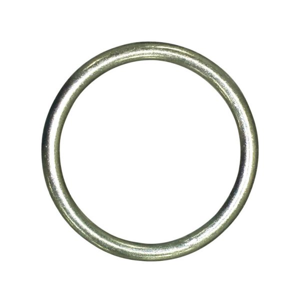 Baron Jumbo Nickel Plated Silver Steel 1 in. L Ring 1 pk