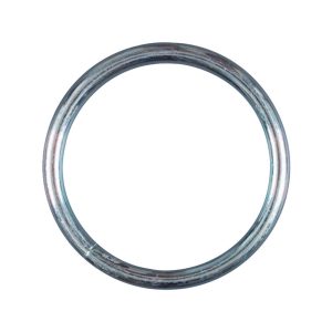 Baron Medium Nickel Plated Silver Steel 2 in. L Ring 1 pk